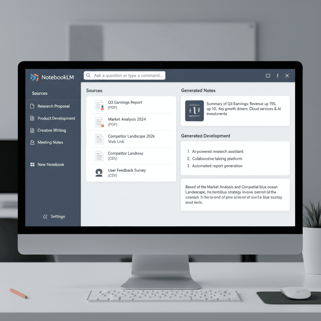 NotebookLM Interface Screenshot