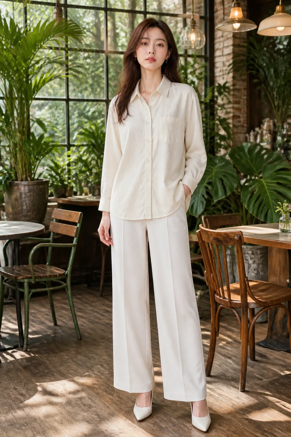 On-body shot generated with WEAROOM — front