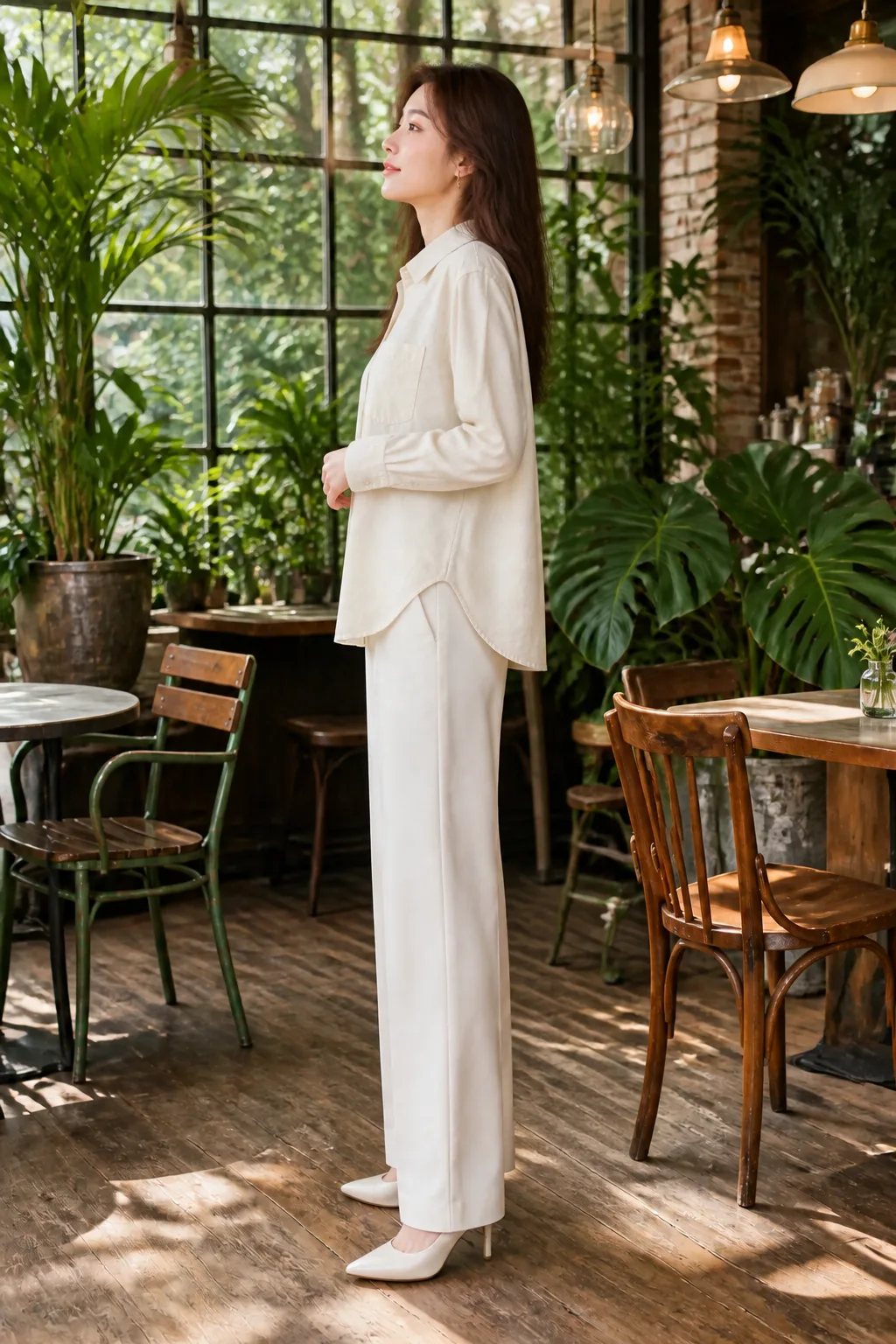 On-body shot generated with WEAROOM — side
